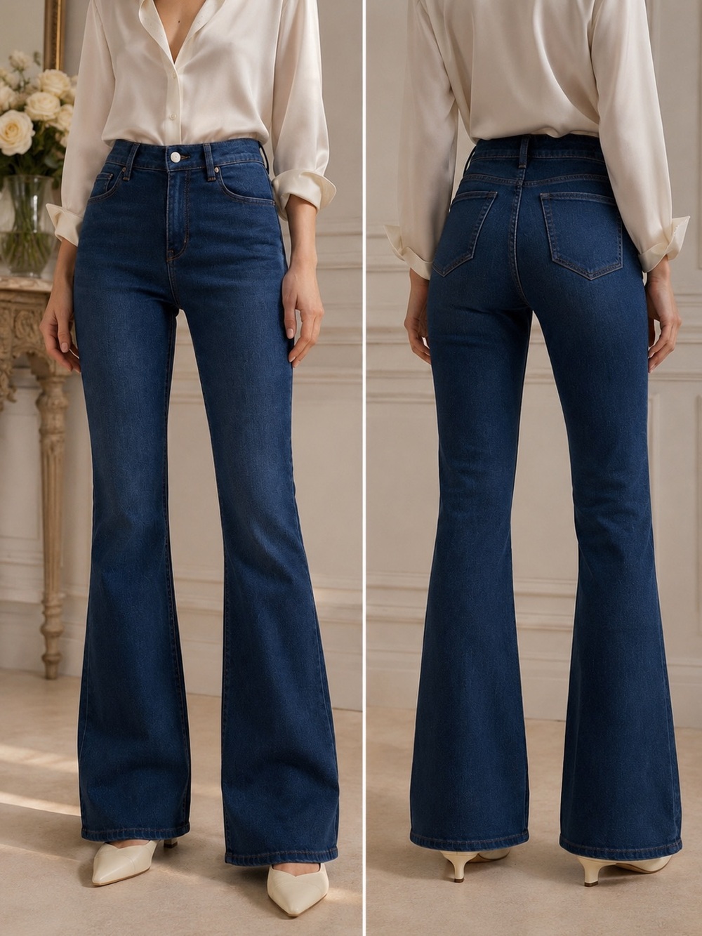 NWT Polished Casual Bootcut Jeans Classic Feminine Everyday Denim